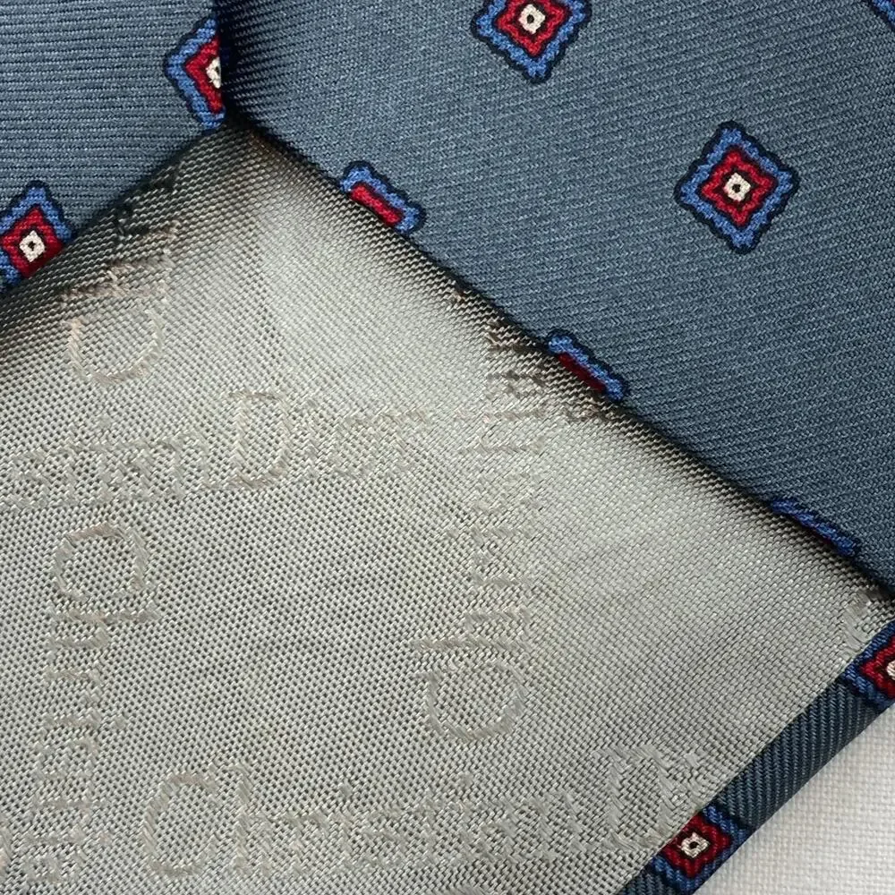 Lot of 3 CHRISTIAN DIOR MONSIEUR Silk Necktie Medallion Geometric Paisley VTG